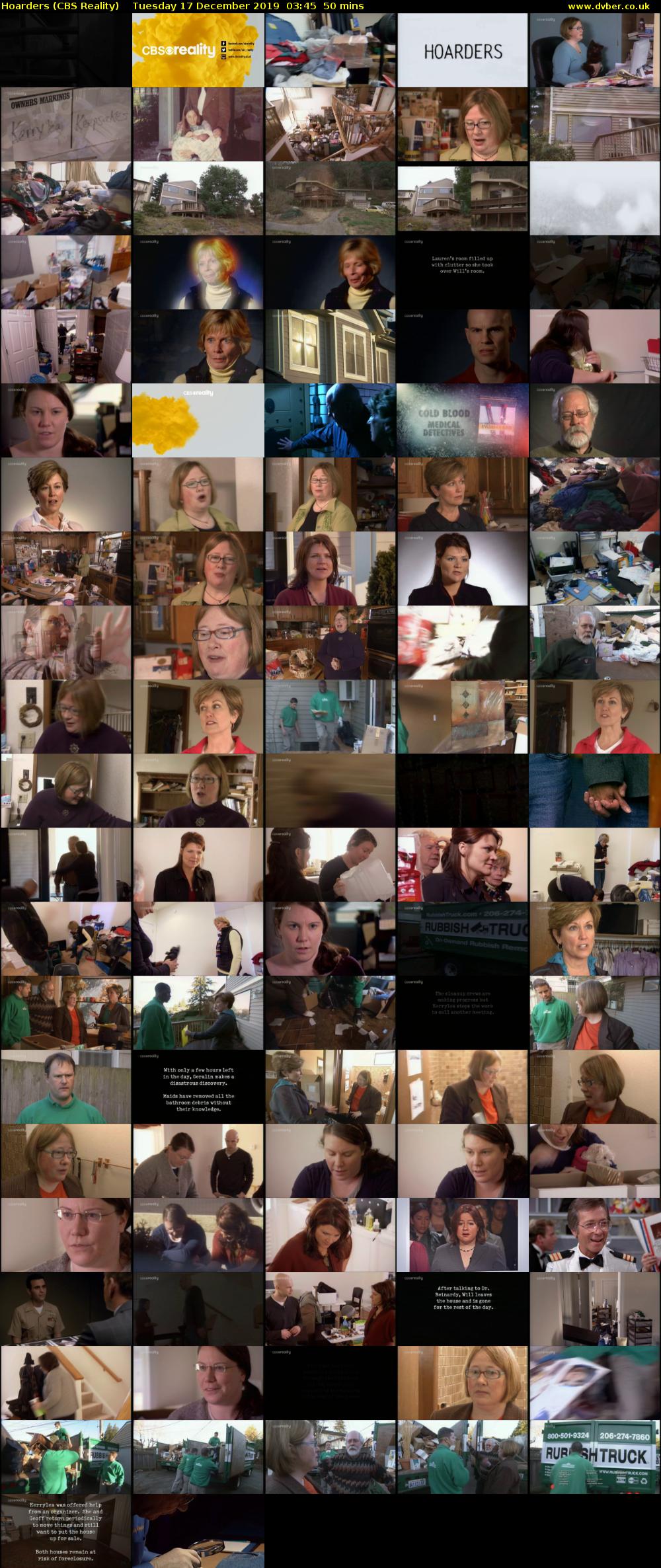 Hoarders (CBS Reality) Tuesday 17 December 2019 03:45 - 04:35