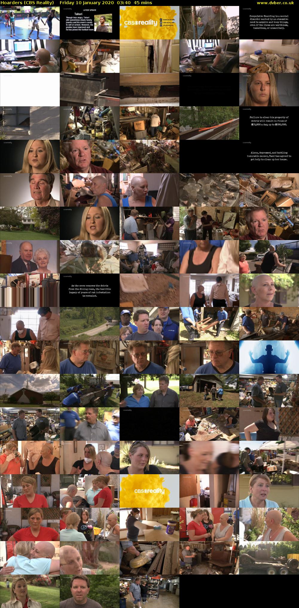 Hoarders (CBS Reality) Friday 10 January 2020 03:40 - 04:25