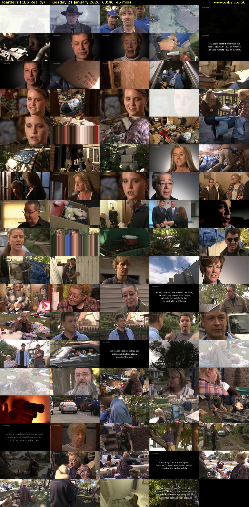 Hoarders (CBS Reality) Tuesday 21 January 2020 03:40 - 04:25