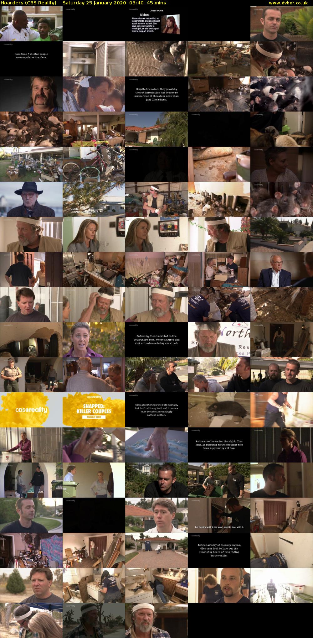 Hoarders (CBS Reality) Saturday 25 January 2020 03:40 - 04:25