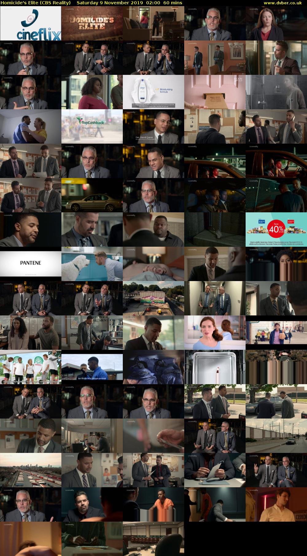 Homicide's Elite (CBS Reality) Saturday 9 November 2019 02:00 - 03:00