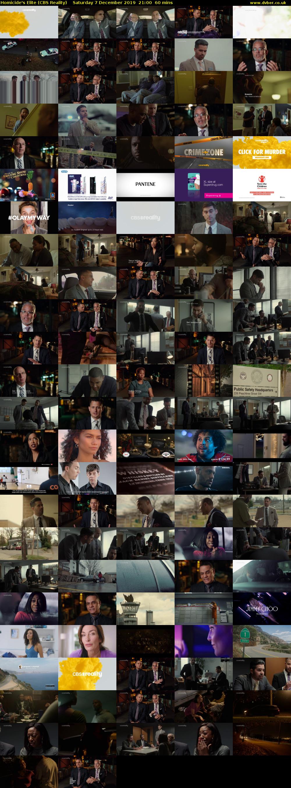 Homicide's Elite (CBS Reality) Saturday 7 December 2019 21:00 - 22:00