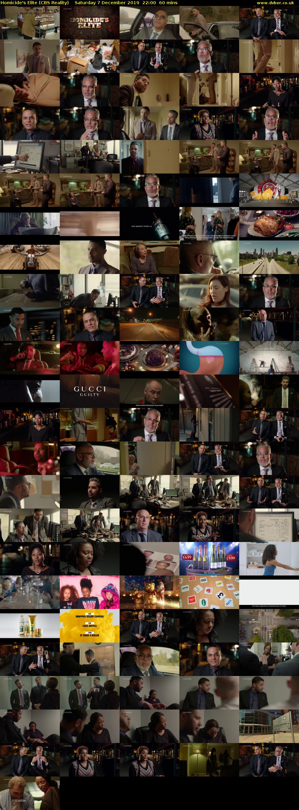 Homicide's Elite (CBS Reality) Saturday 7 December 2019 22:00 - 23:00