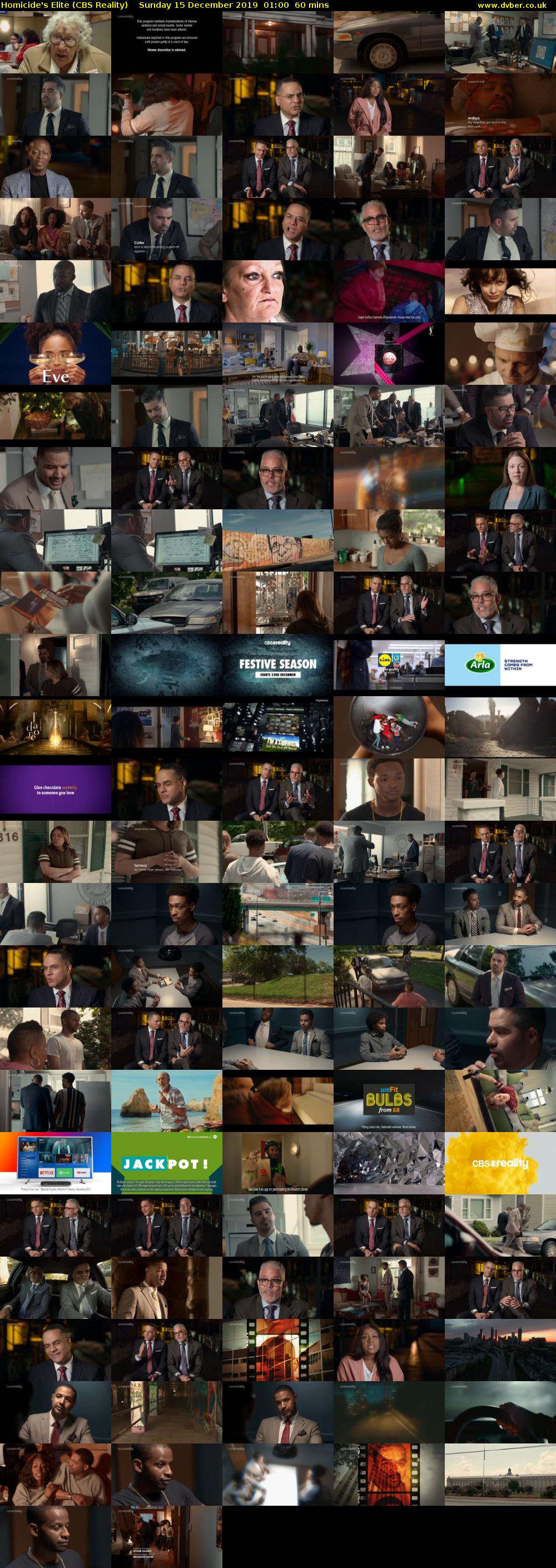 Homicide's Elite (CBS Reality) Sunday 15 December 2019 01:00 - 02:00