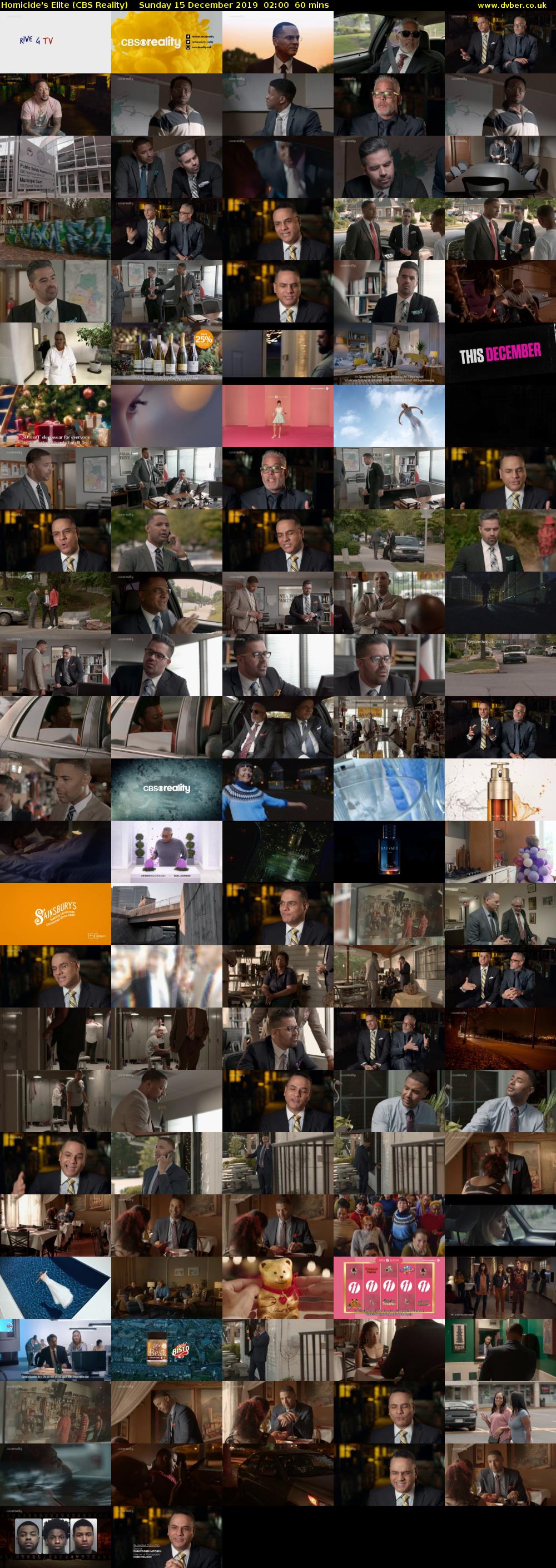 Homicide's Elite (CBS Reality) Sunday 15 December 2019 02:00 - 03:00