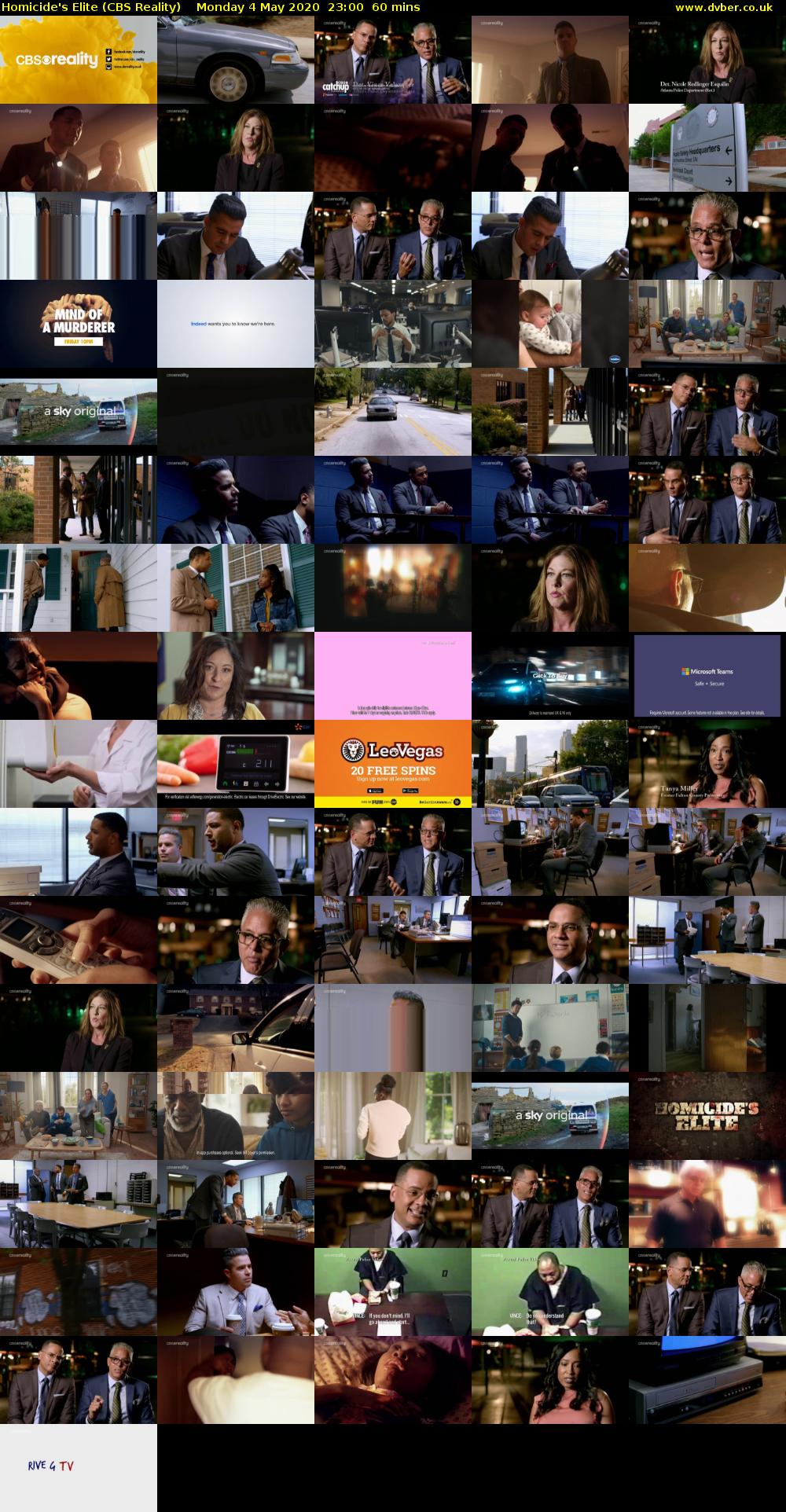 Homicide's Elite (CBS Reality) Monday 4 May 2020 23:00 - 00:00