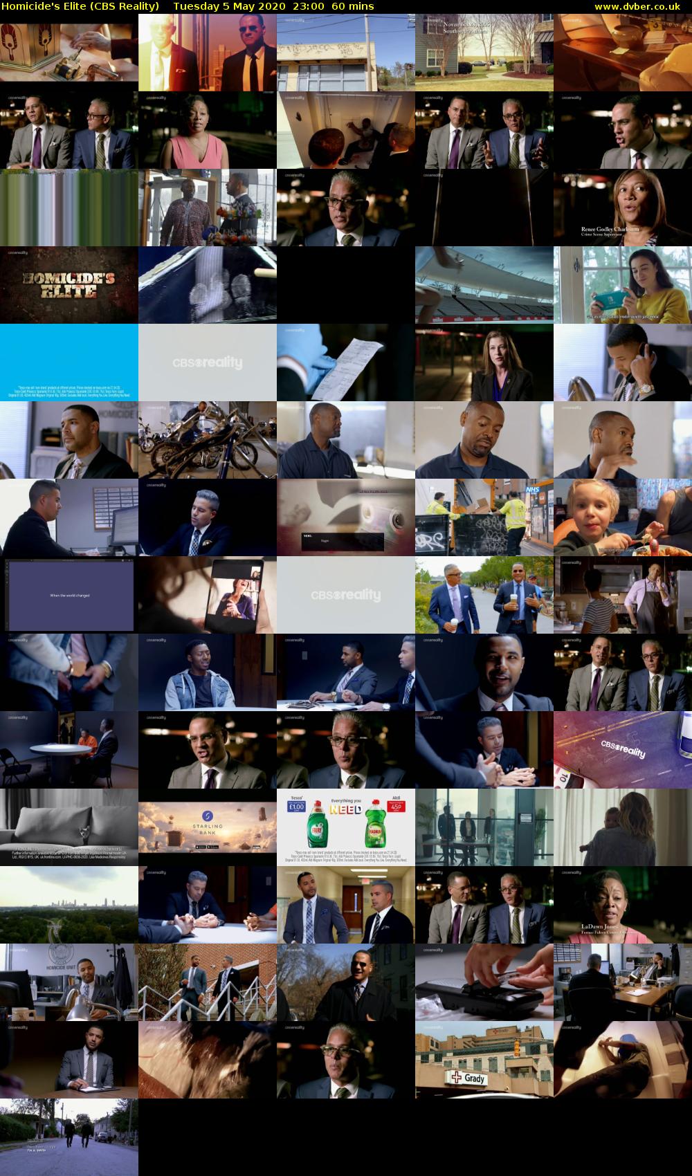 Homicide's Elite (CBS Reality) Tuesday 5 May 2020 23:00 - 00:00