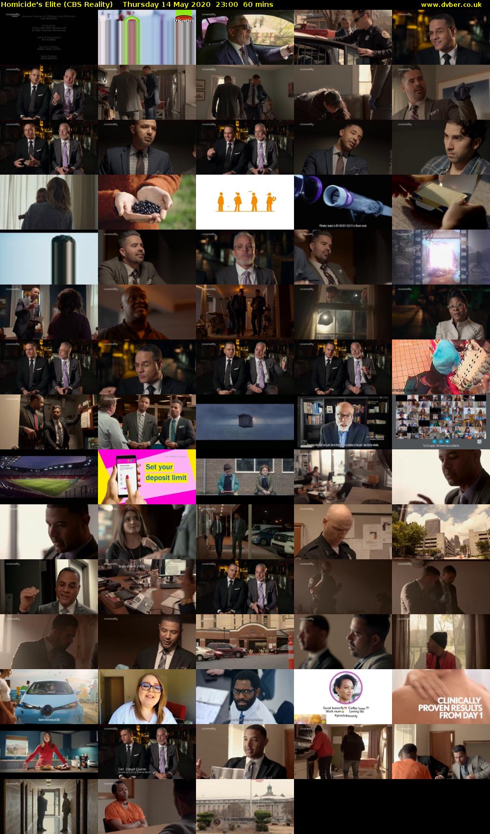 Homicide's Elite (CBS Reality) Thursday 14 May 2020 23:00 - 00:00