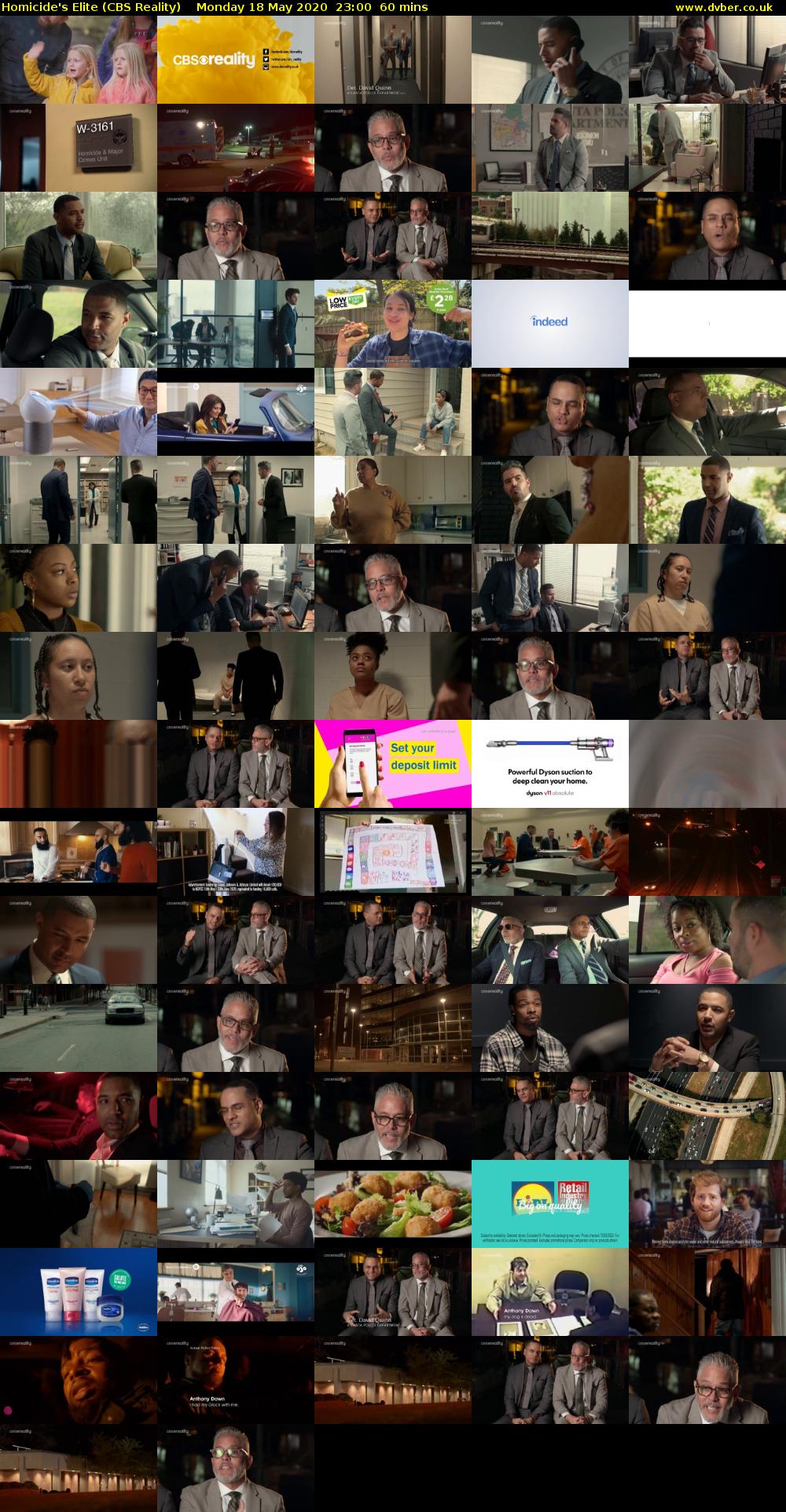 Homicide's Elite (CBS Reality) Monday 18 May 2020 23:00 - 00:00