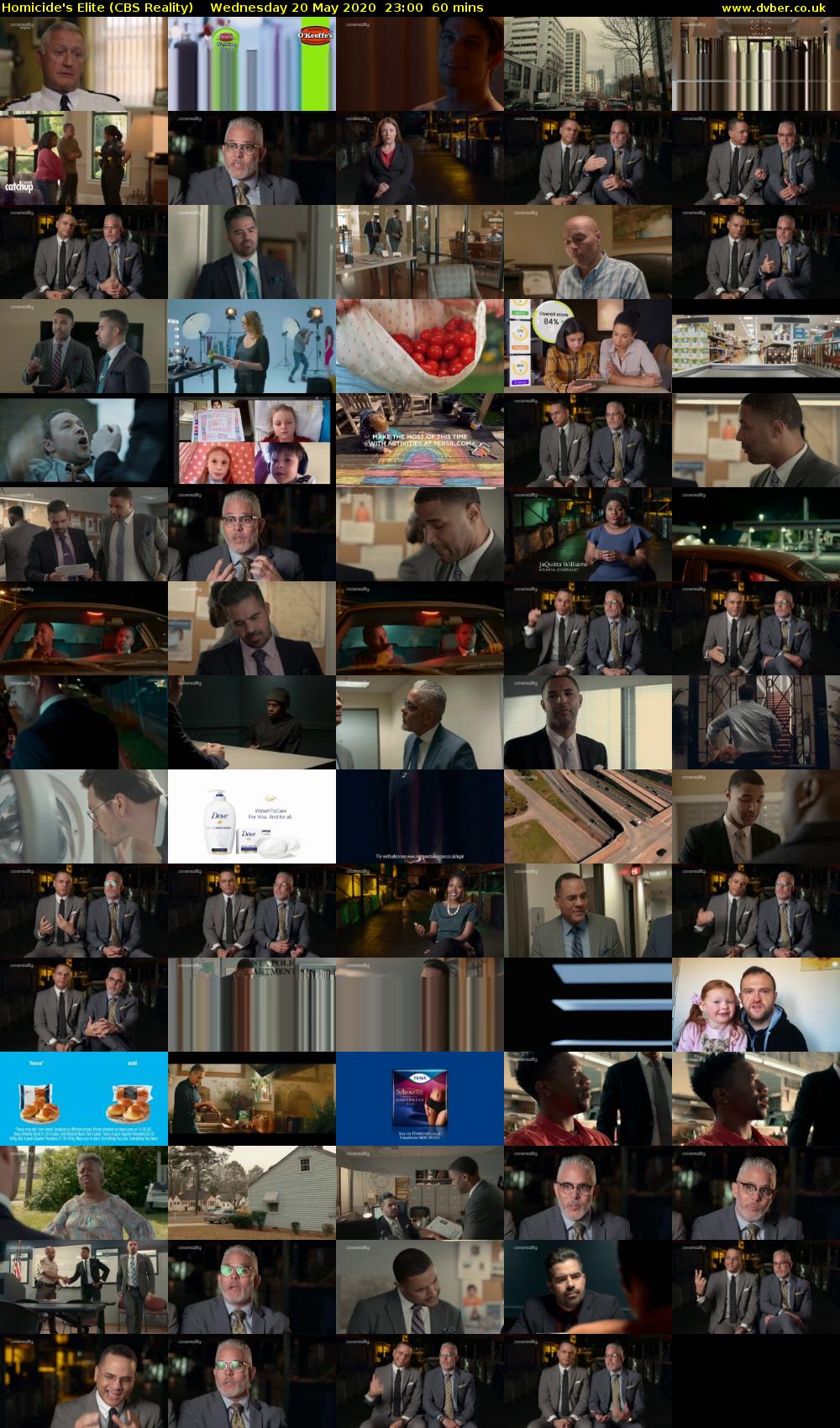 Homicide's Elite (CBS Reality) Wednesday 20 May 2020 23:00 - 00:00