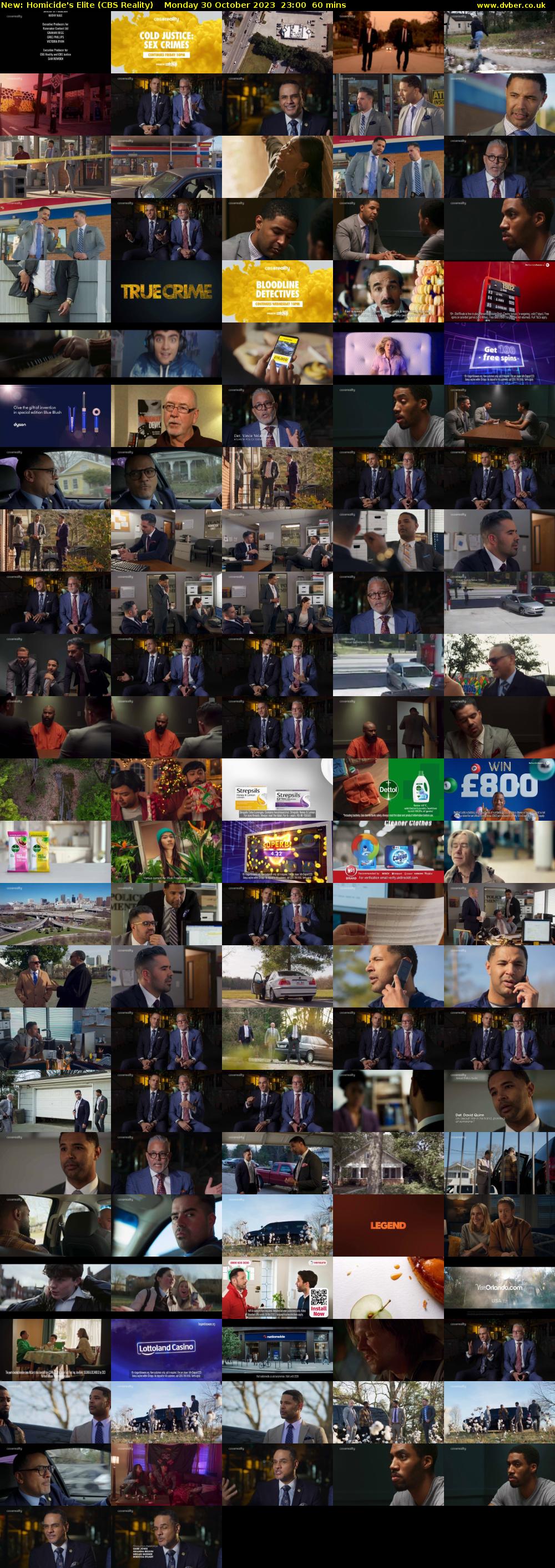Homicide's Elite (CBS Reality) Monday 30 October 2023 23:00 - 00:00
