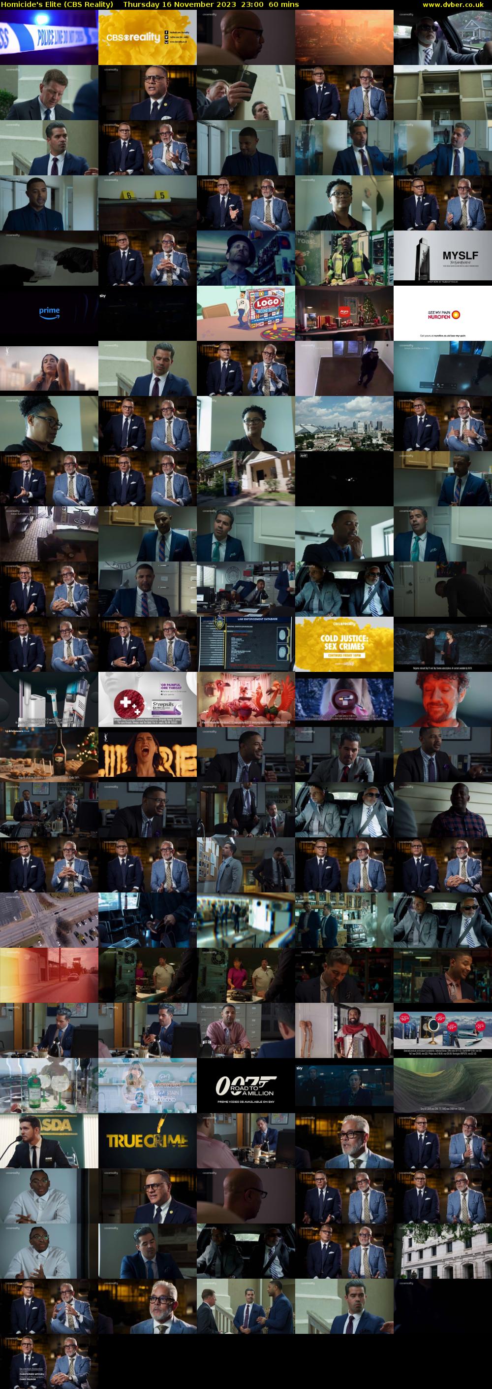 Homicide's Elite (CBS Reality) Thursday 16 November 2023 23:00 - 00:00
