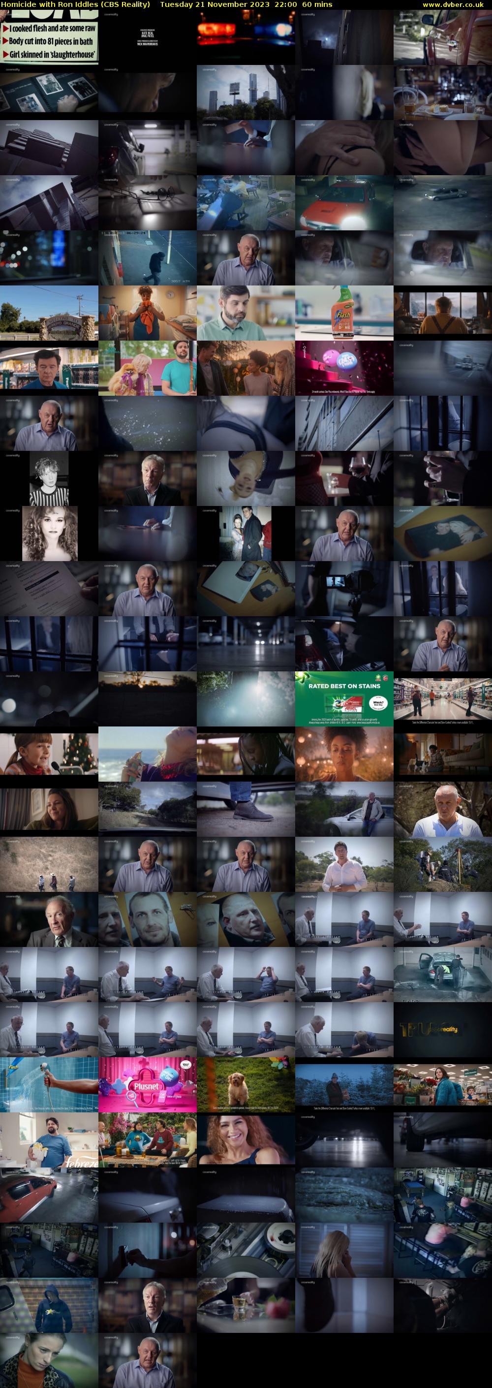 Homicide with Ron Iddles (CBS Reality) Tuesday 21 November 2023 22:00 - 23:00