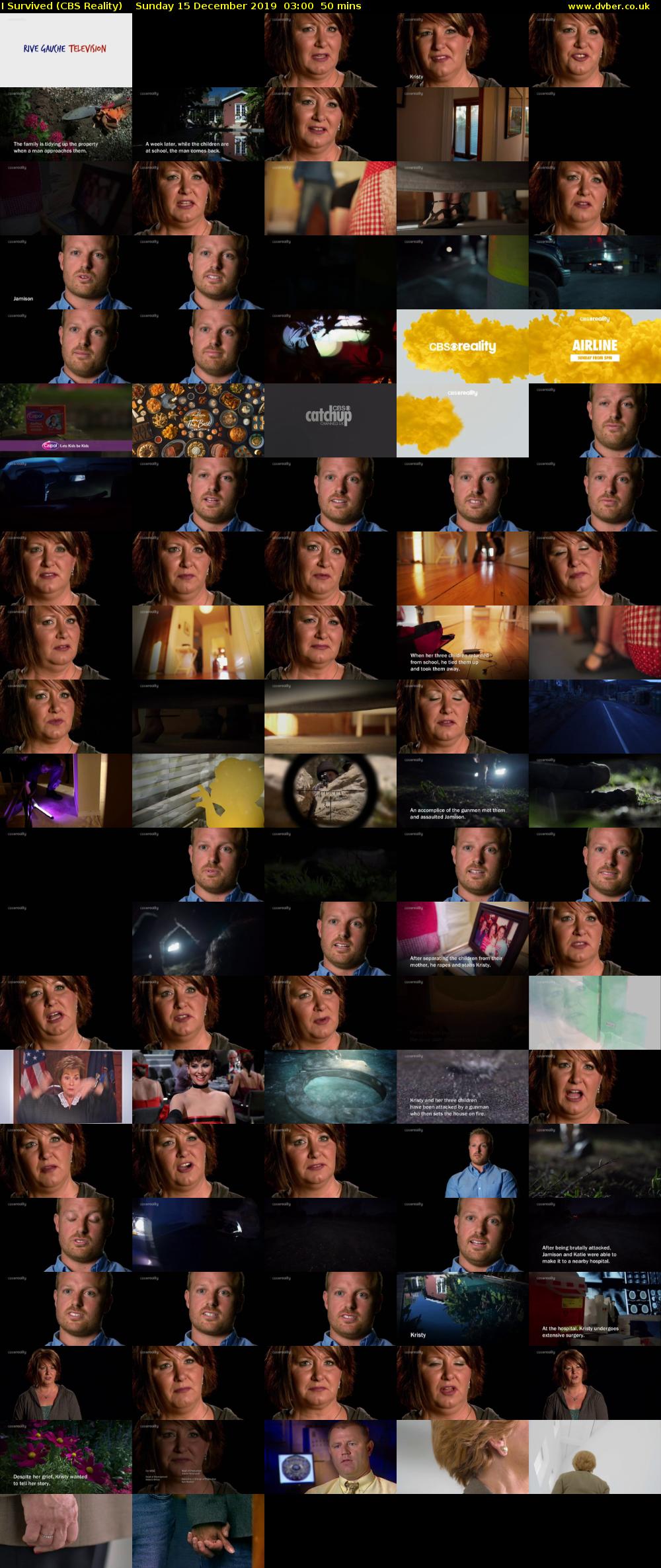 I Survived (CBS Reality) Sunday 15 December 2019 03:00 - 03:50