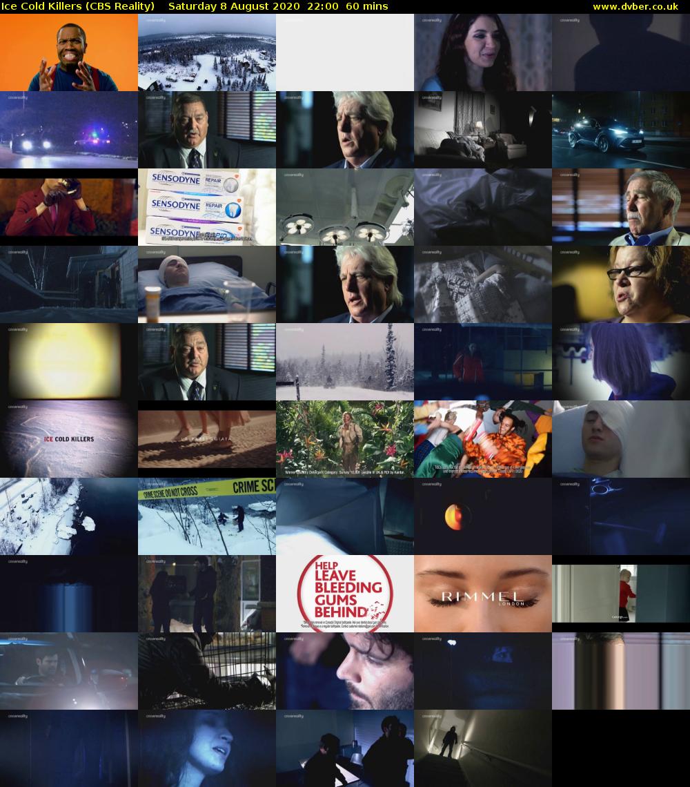 Ice Cold Killers (CBS Reality) Saturday 8 August 2020 22:00 - 23:00