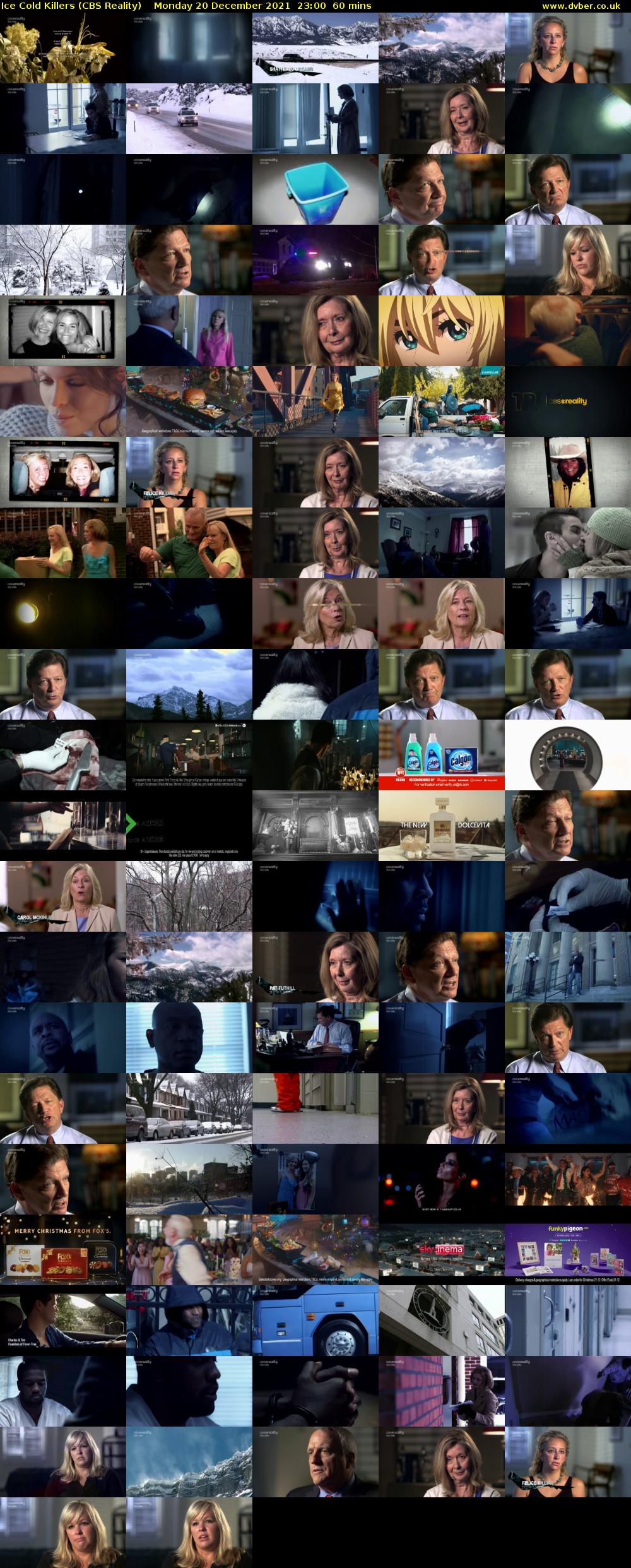 Ice Cold Killers (CBS Reality) Monday 20 December 2021 23:00 - 00:00