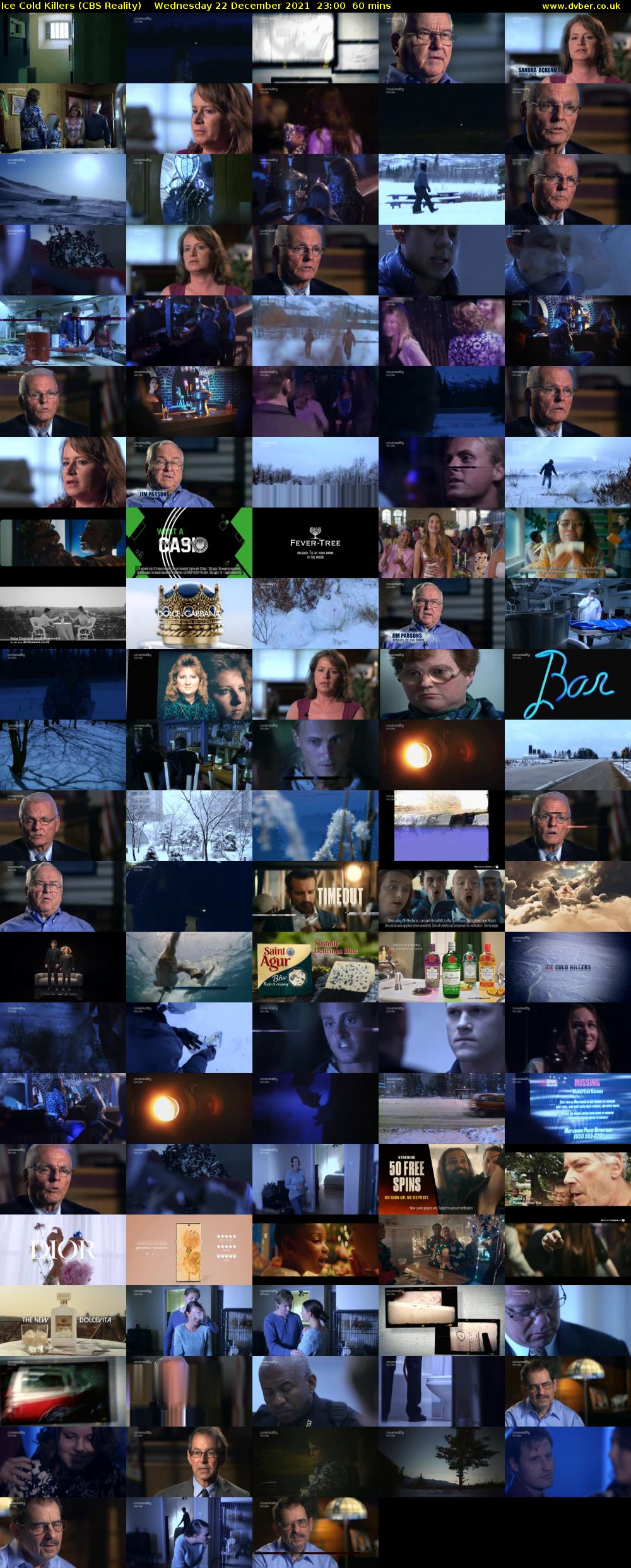 Ice Cold Killers (CBS Reality) Wednesday 22 December 2021 23:00 - 00:00