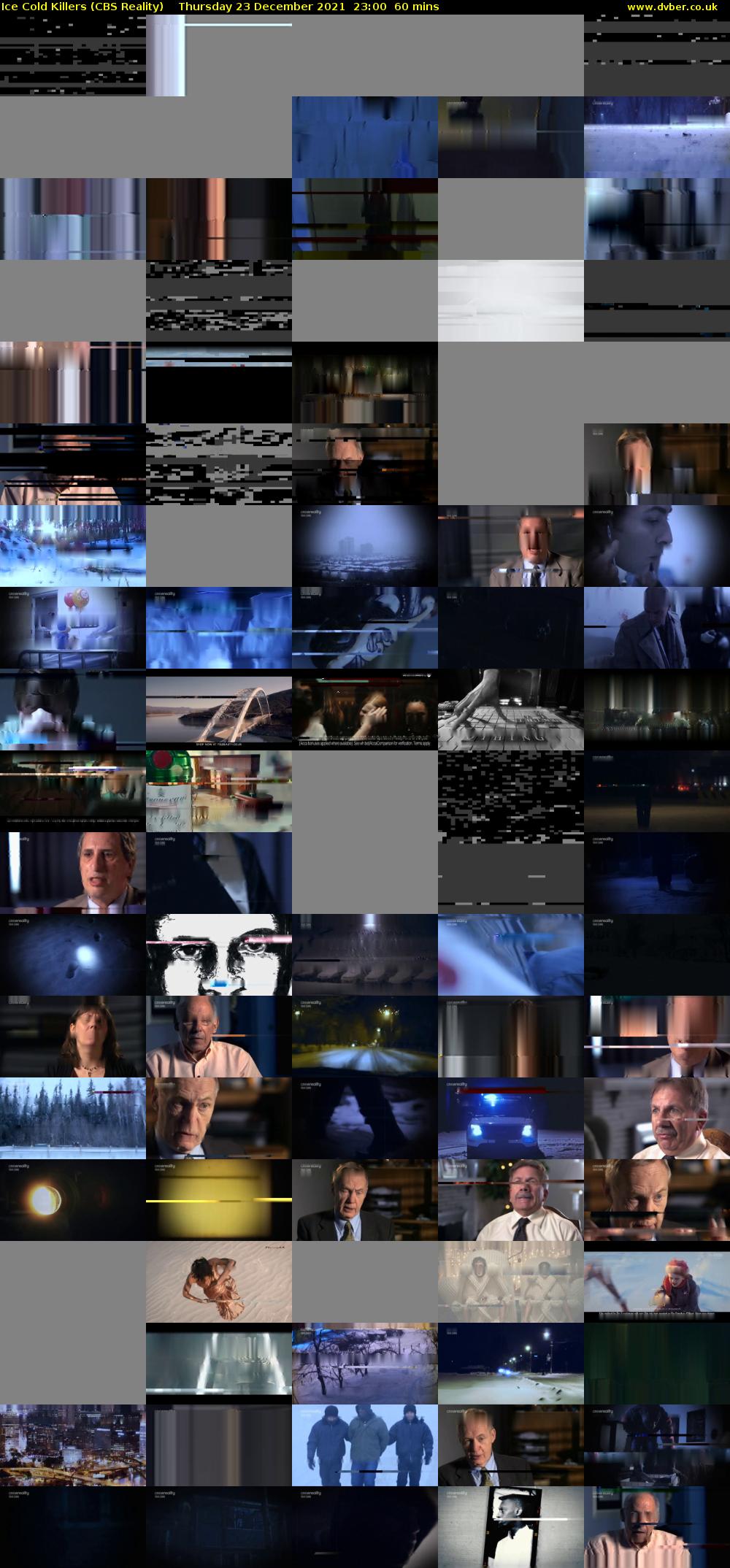 Ice Cold Killers (CBS Reality) Thursday 23 December 2021 23:00 - 00:00