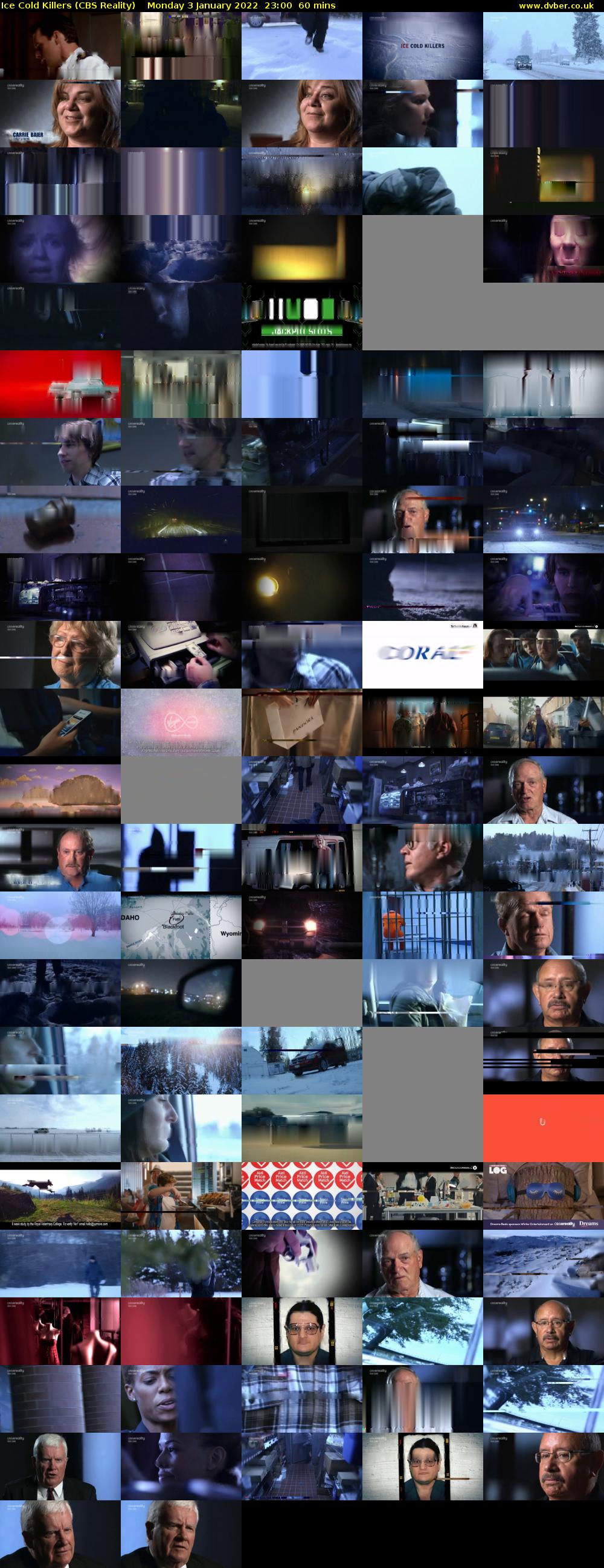 Ice Cold Killers (CBS Reality) Monday 3 January 2022 23:00 - 00:00