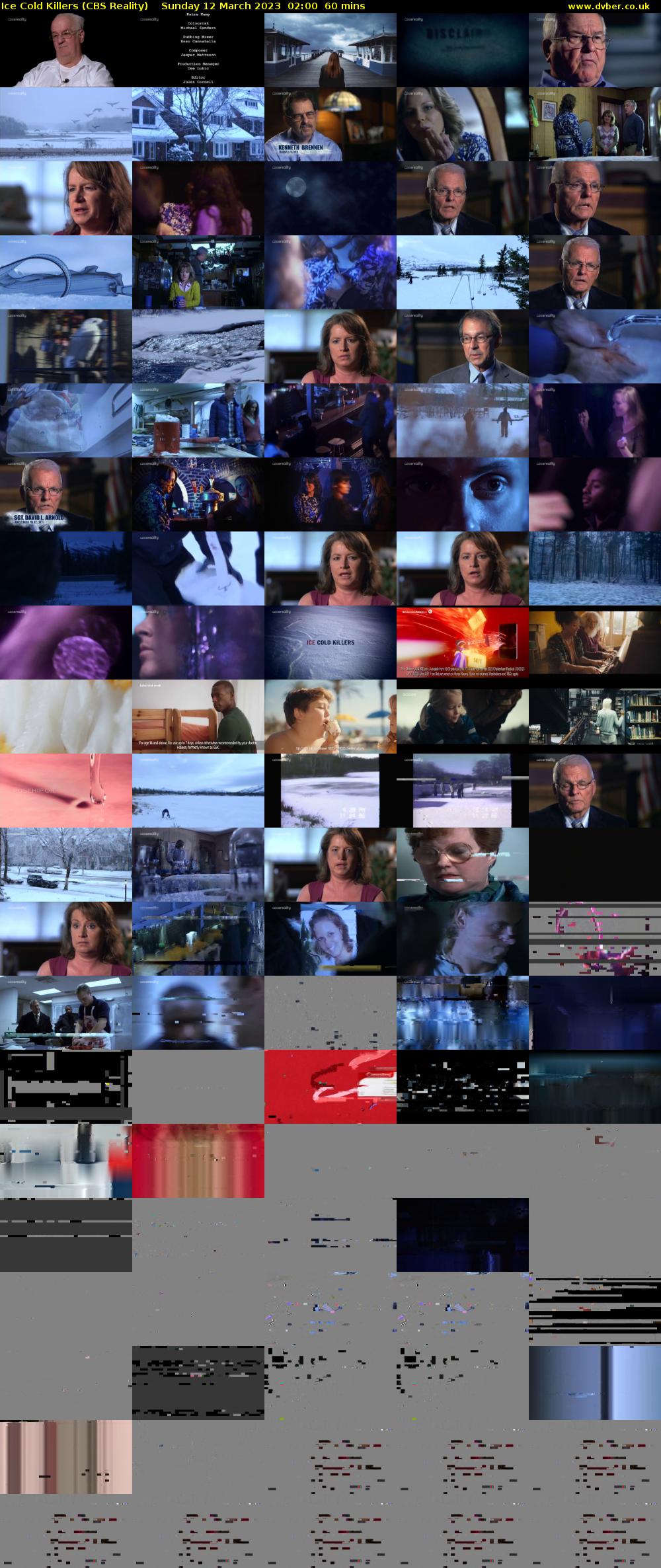 Ice Cold Killers (CBS Reality) Sunday 12 March 2023 02:00 - 03:00