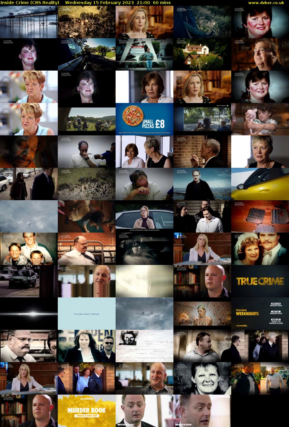 Inside Crime (CBS Reality) Wednesday 15 February 2023 21:00 - 22:00