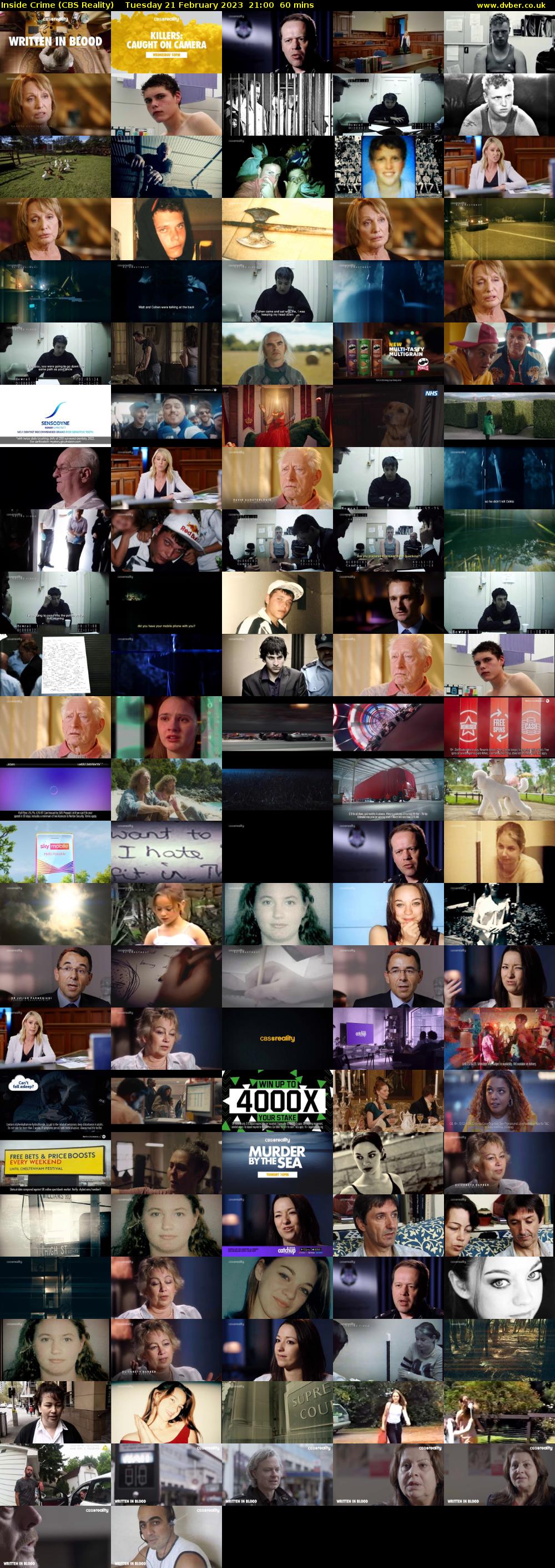 Inside Crime (CBS Reality) Tuesday 21 February 2023 21:00 - 22:00