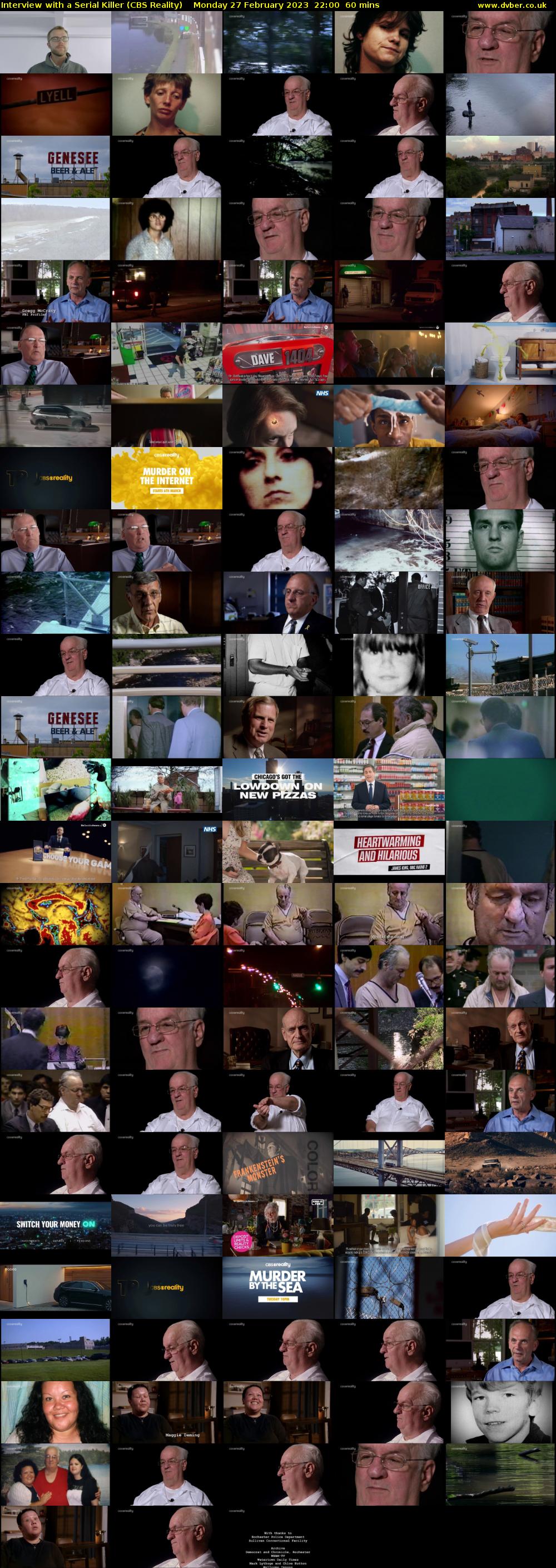 Interview with a Serial Killer (CBS Reality) Monday 27 February 2023 22:00 - 23:00