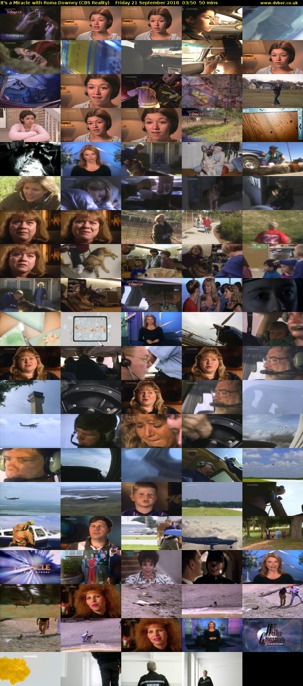 It's a Miracle with Roma Downey (CBS Reality) Friday 21 September 2018 03:50 - 04:40