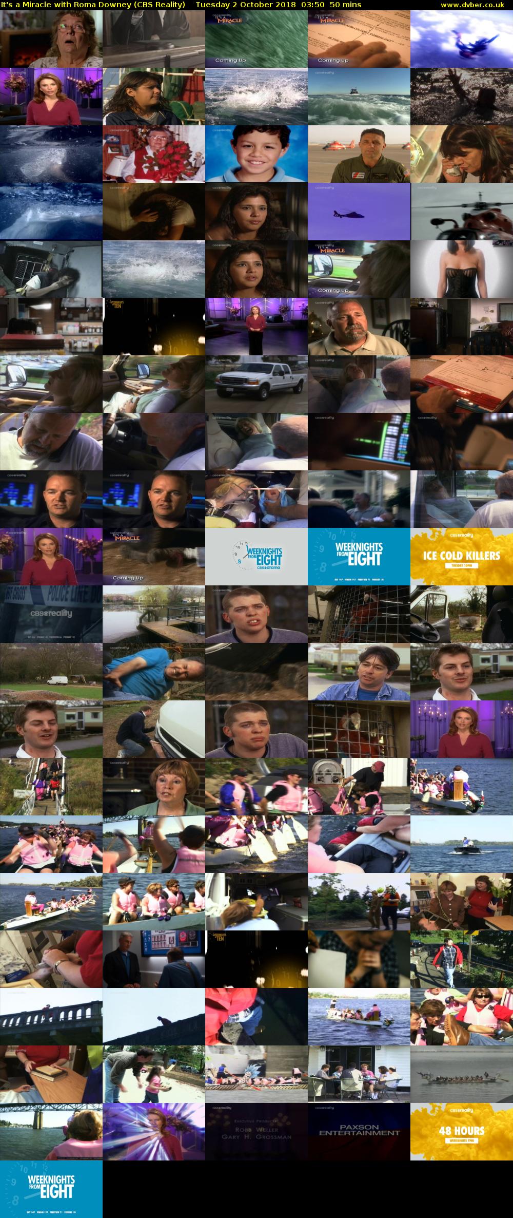 It's a Miracle with Roma Downey (CBS Reality) Tuesday 2 October 2018 03:50 - 04:40