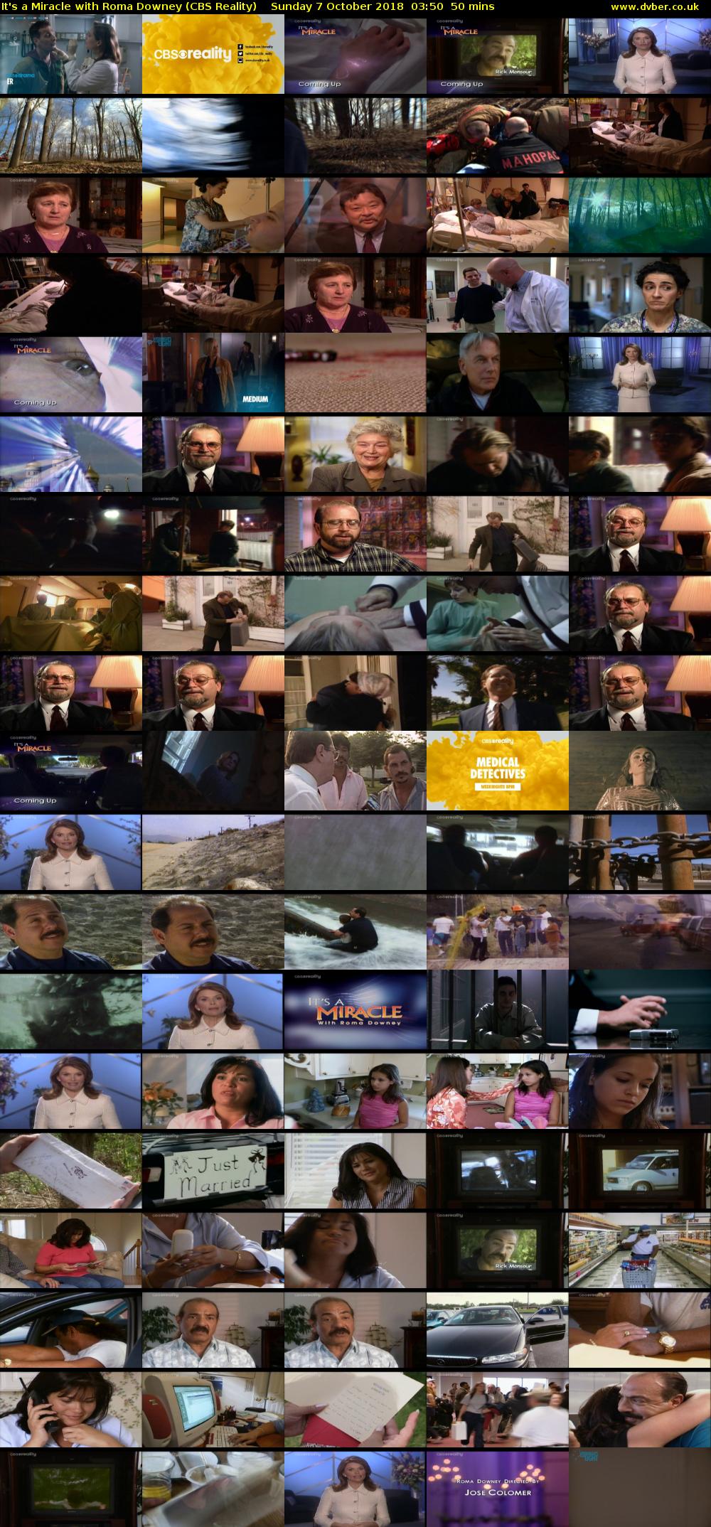 It's a Miracle with Roma Downey (CBS Reality) Sunday 7 October 2018 03:50 - 04:40
