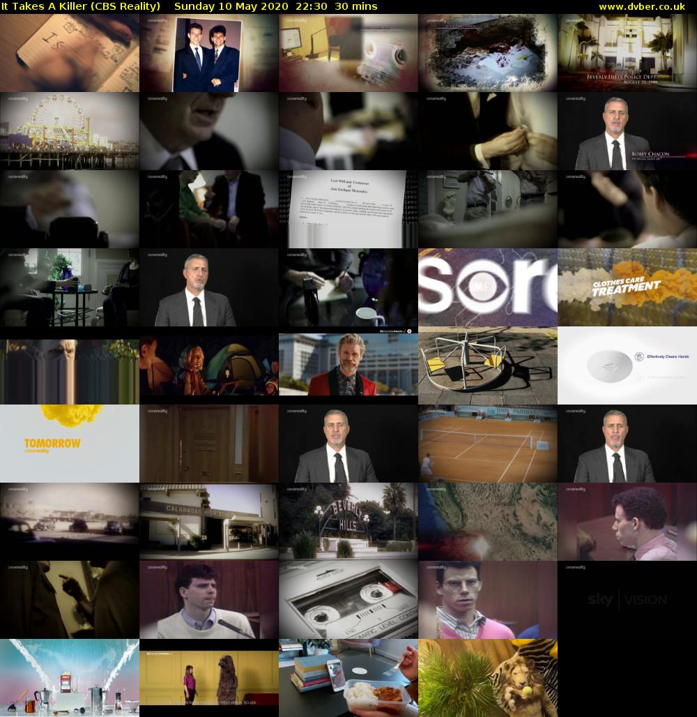 It Takes A Killer (CBS Reality) Sunday 10 May 2020 22:30 - 23:00