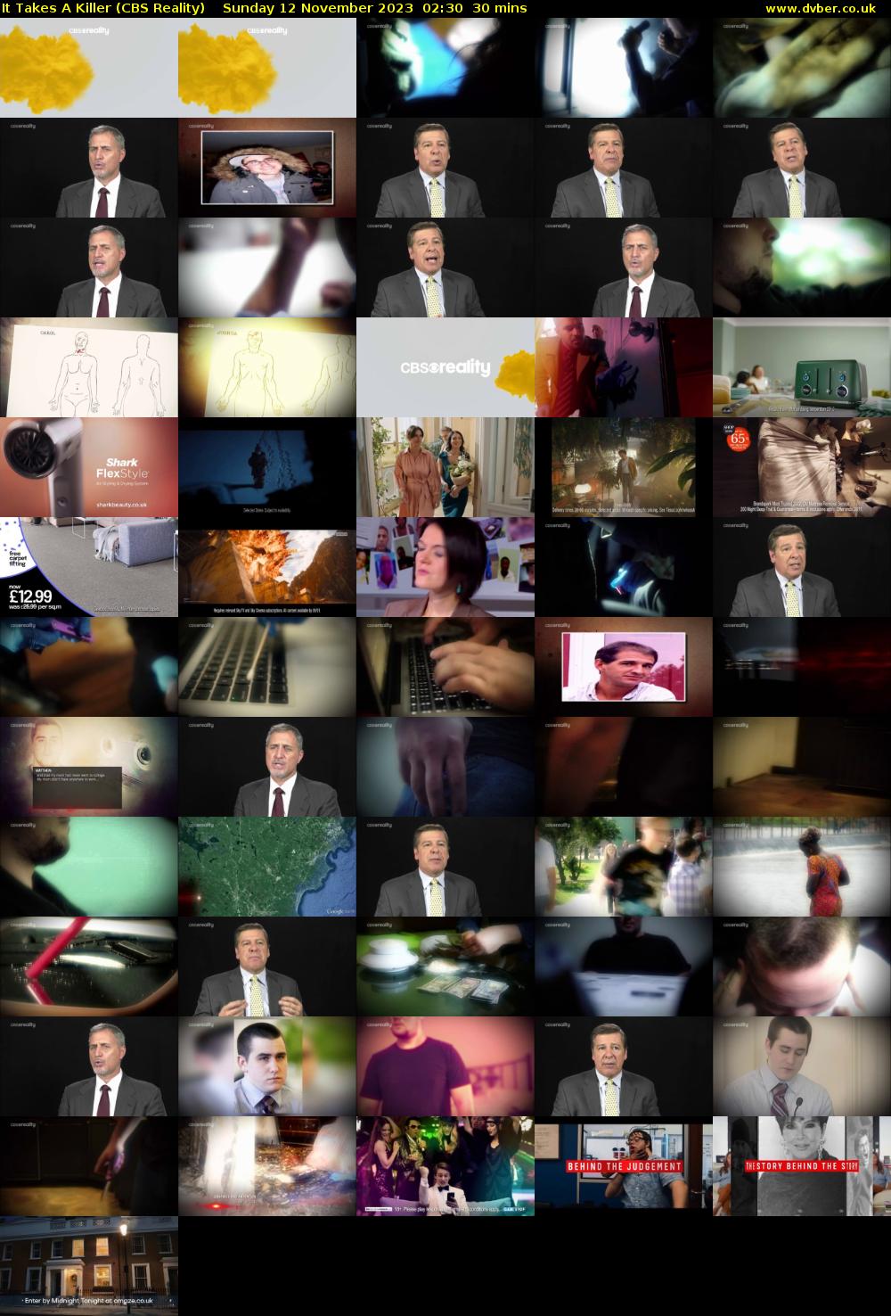 It Takes A Killer (CBS Reality) Sunday 12 November 2023 02:30 - 03:00