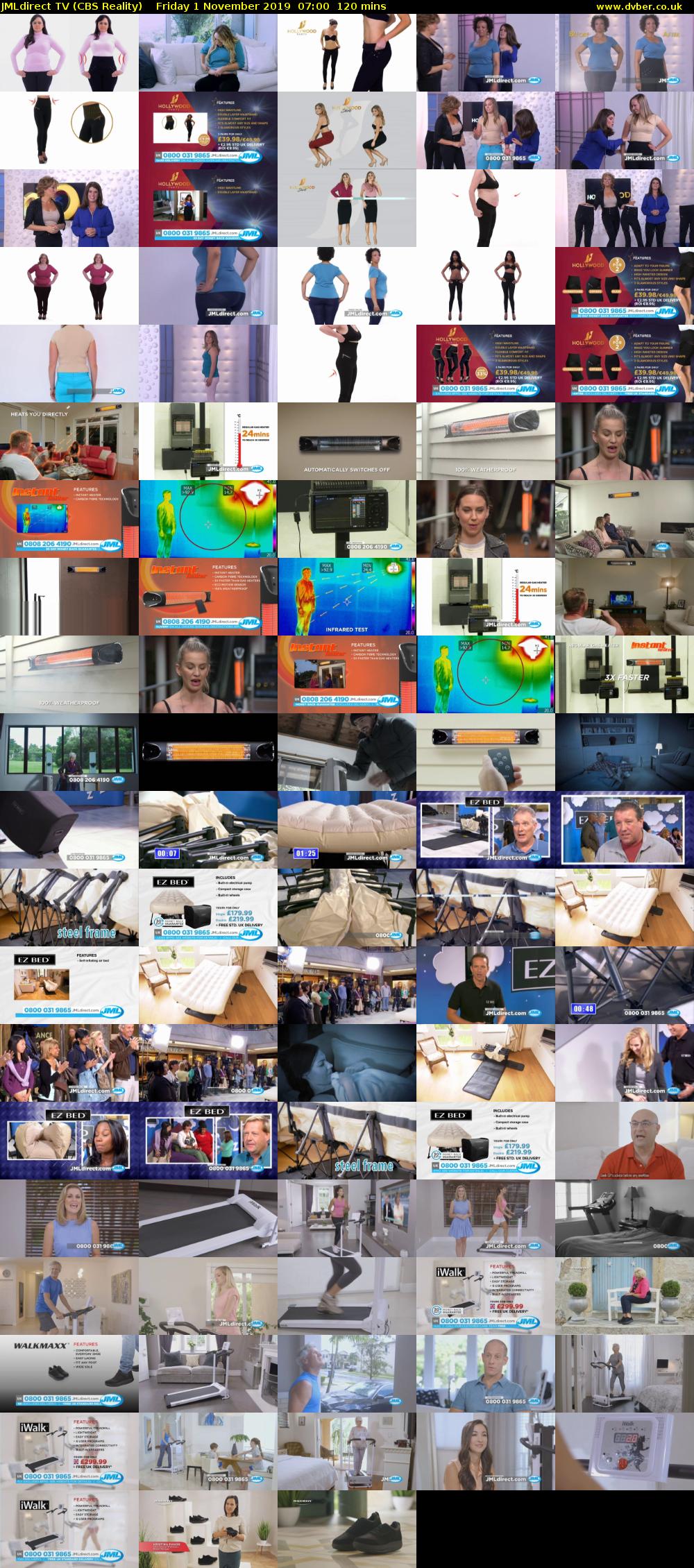 JMLdirect TV (CBS Reality) Friday 1 November 2019 07:00 - 09:00