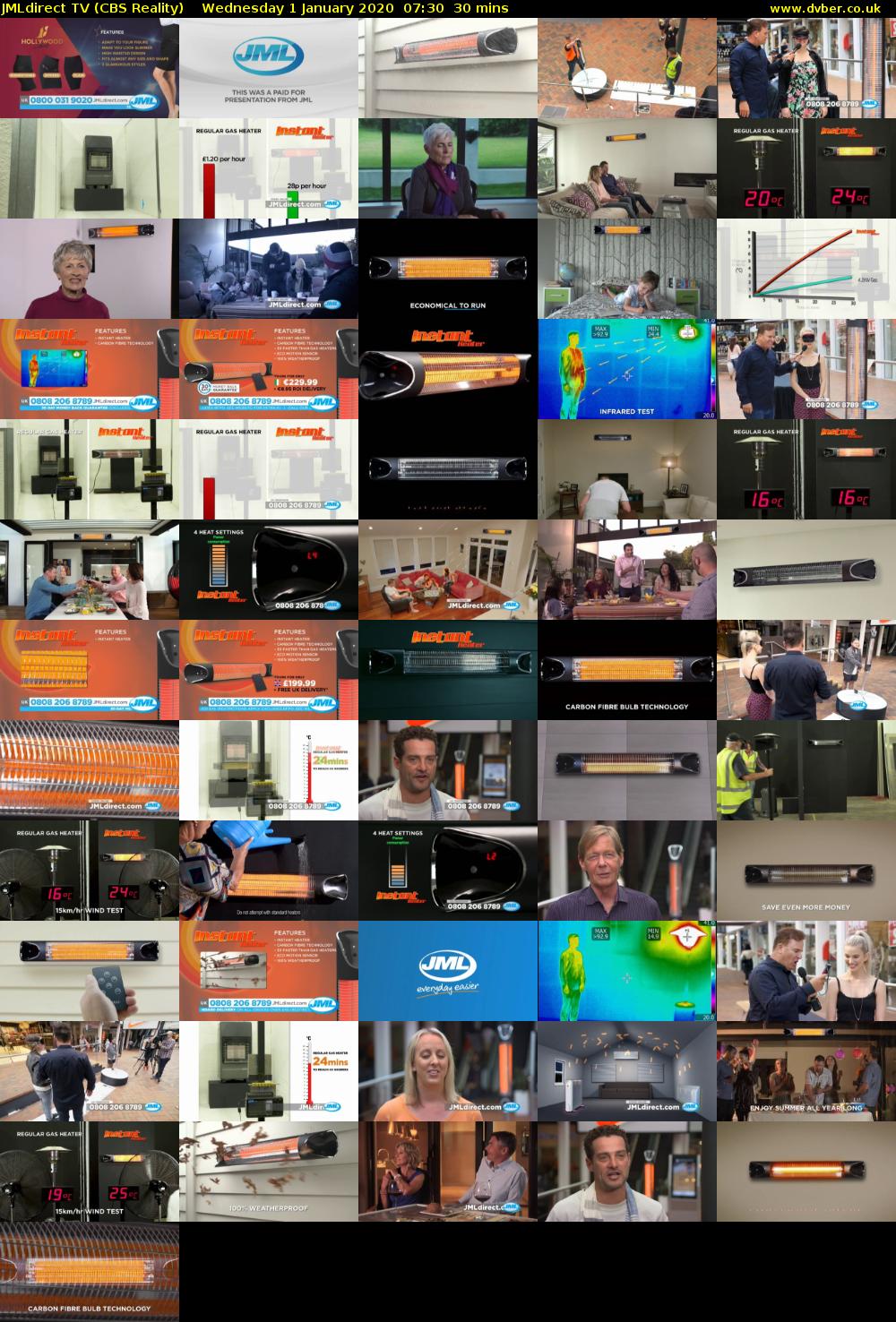 JMLdirect TV (CBS Reality) Wednesday 1 January 2020 07:30 - 08:00