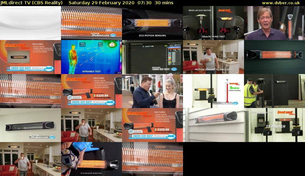 JMLdirect TV (CBS Reality) Saturday 29 February 2020 07:30 - 08:00