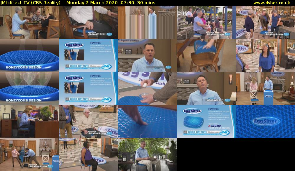 JMLdirect TV (CBS Reality) Monday 2 March 2020 07:30 - 08:00