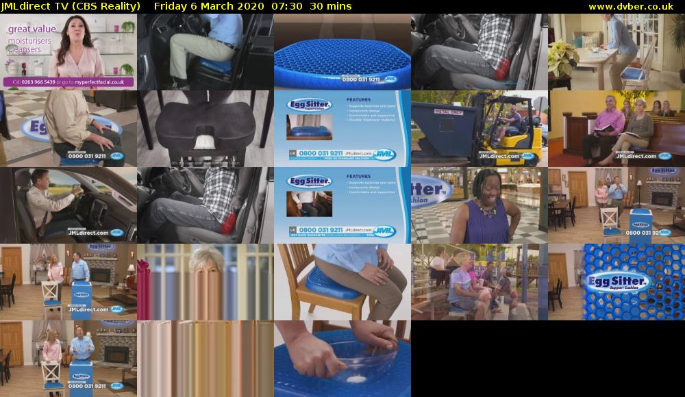 JMLdirect TV (CBS Reality) Friday 6 March 2020 07:30 - 08:00