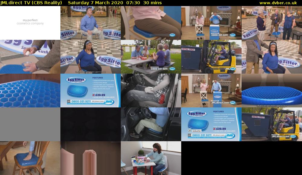 JMLdirect TV (CBS Reality) Saturday 7 March 2020 07:30 - 08:00