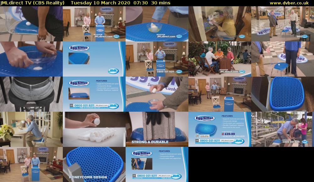JMLdirect TV (CBS Reality) Tuesday 10 March 2020 07:30 - 08:00