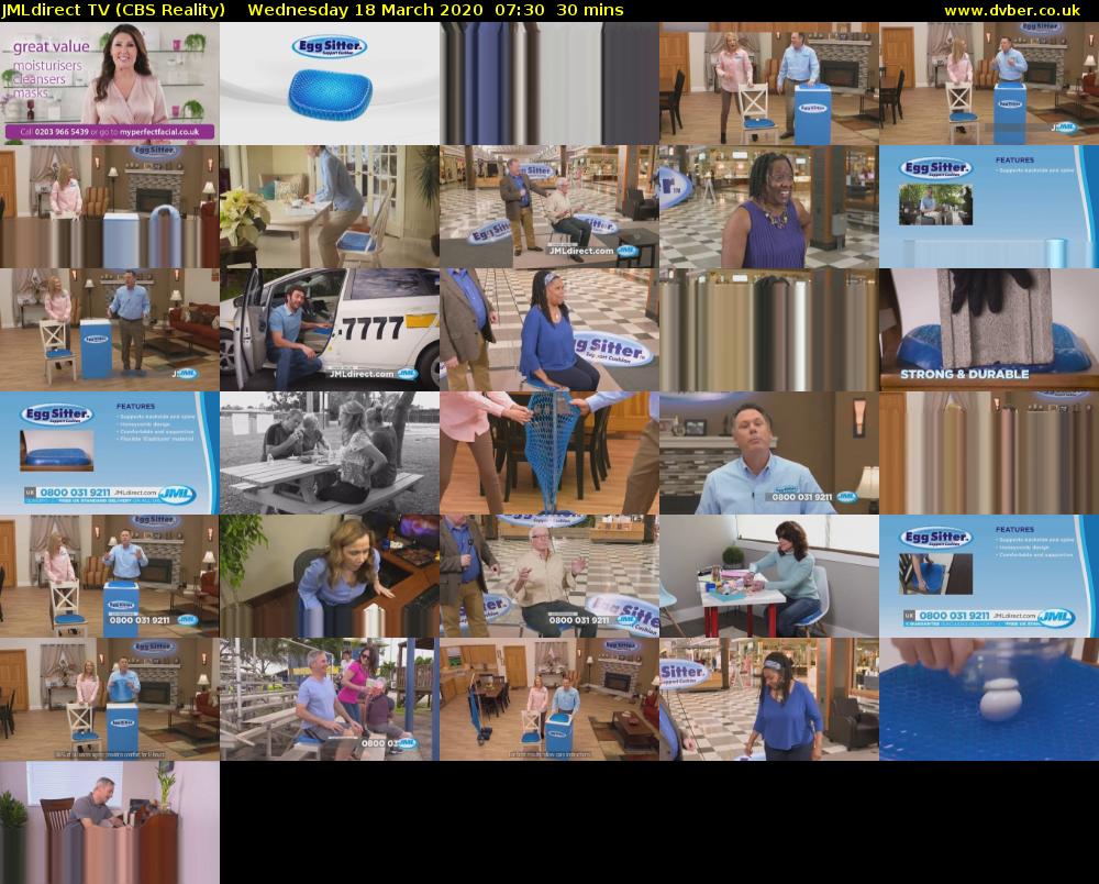 JMLdirect TV (CBS Reality) Wednesday 18 March 2020 07:30 - 08:00