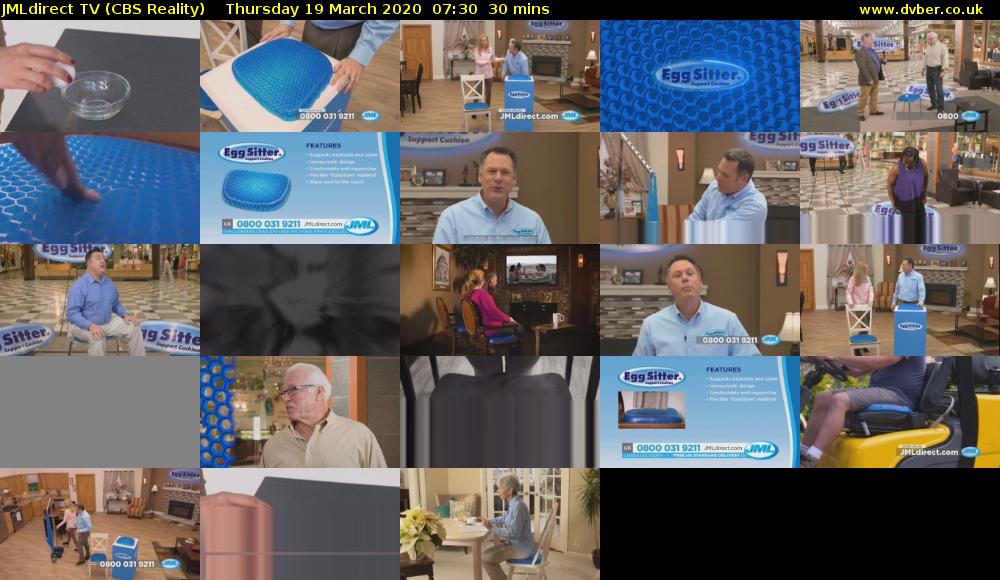 JMLdirect TV (CBS Reality) Thursday 19 March 2020 07:30 - 08:00