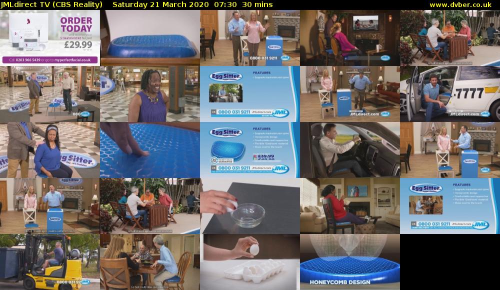 JMLdirect TV (CBS Reality) Saturday 21 March 2020 07:30 - 08:00