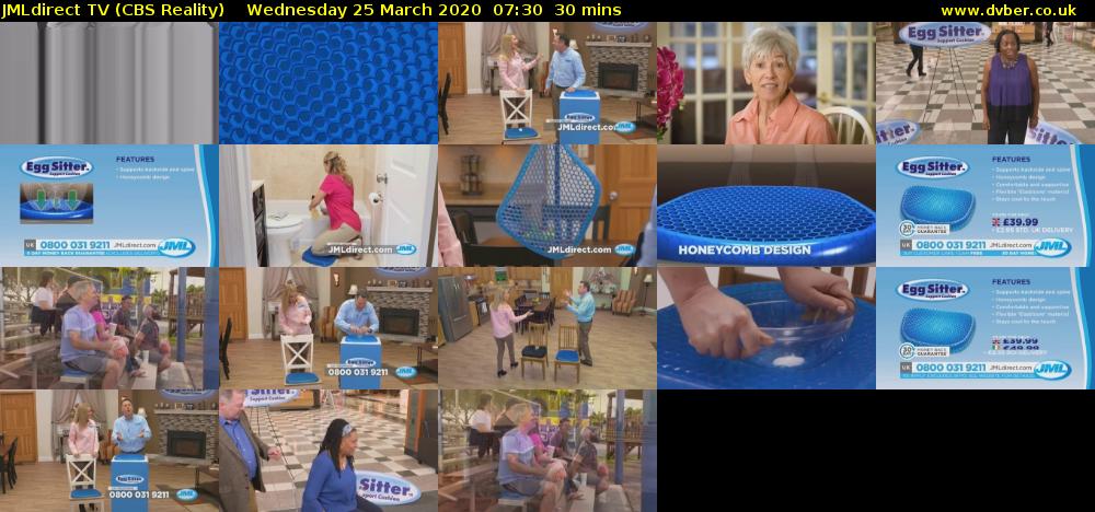 JMLdirect TV (CBS Reality) Wednesday 25 March 2020 07:30 - 08:00