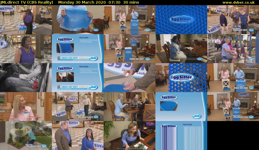 JMLdirect TV (CBS Reality) Monday 30 March 2020 07:30 - 08:00