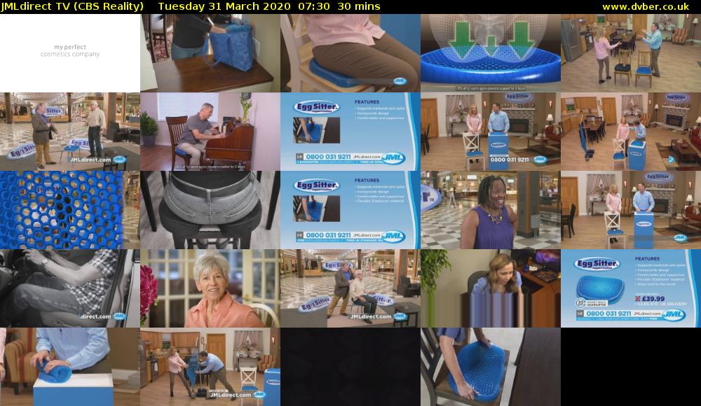 JMLdirect TV (CBS Reality) Tuesday 31 March 2020 07:30 - 08:00