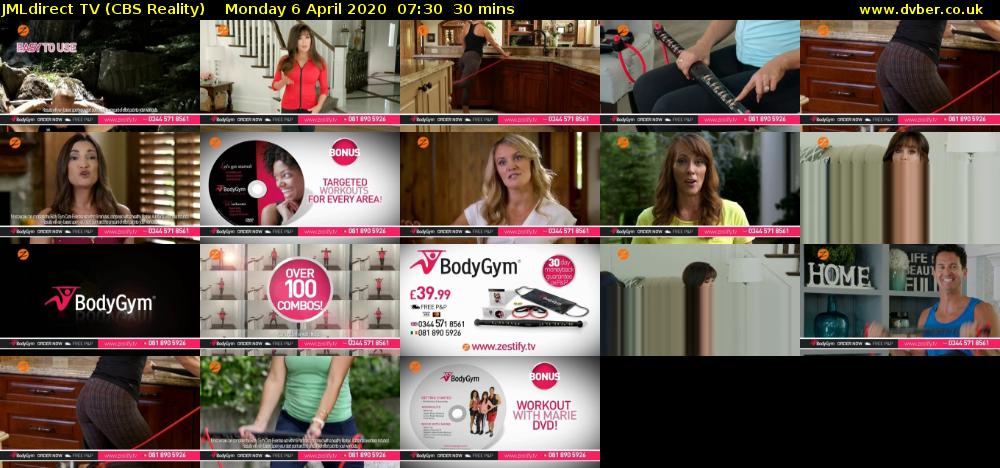 JMLdirect TV (CBS Reality) Monday 6 April 2020 07:30 - 08:00
