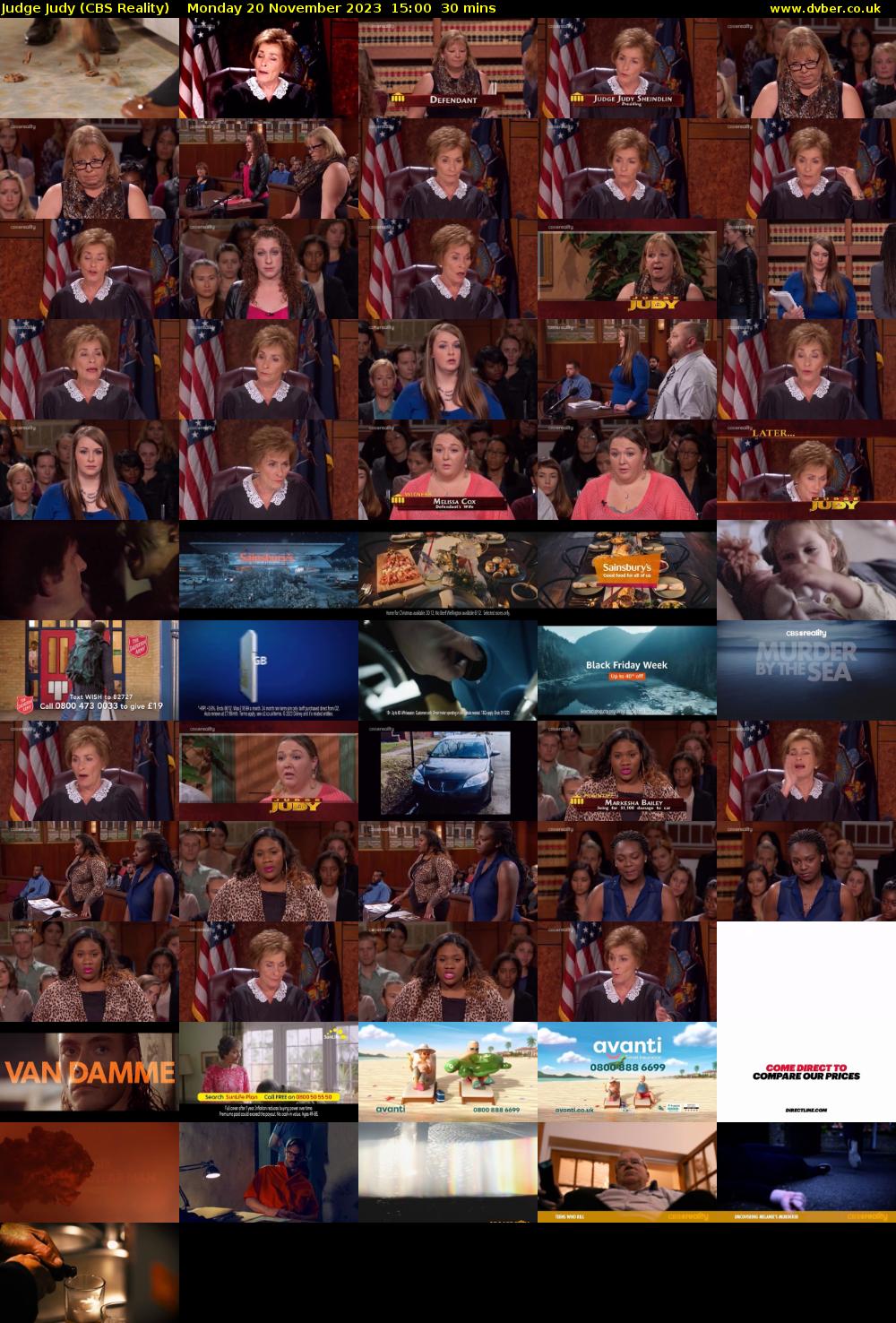 Judge Judy (CBS Reality) Monday 20 November 2023 15:00 - 15:30