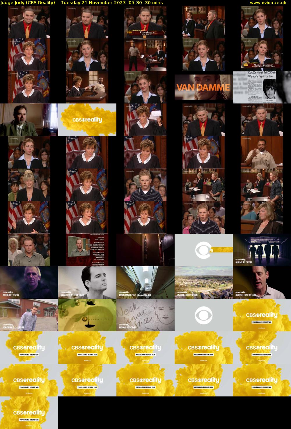 Judge Judy (CBS Reality) Tuesday 21 November 2023 05:30 - 06:00