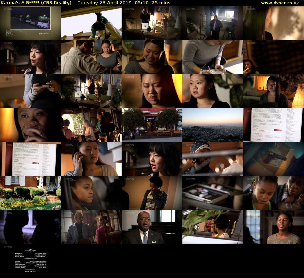 Karma's A B****! (CBS Reality) Tuesday 23 April 2019 05:10 - 05:35