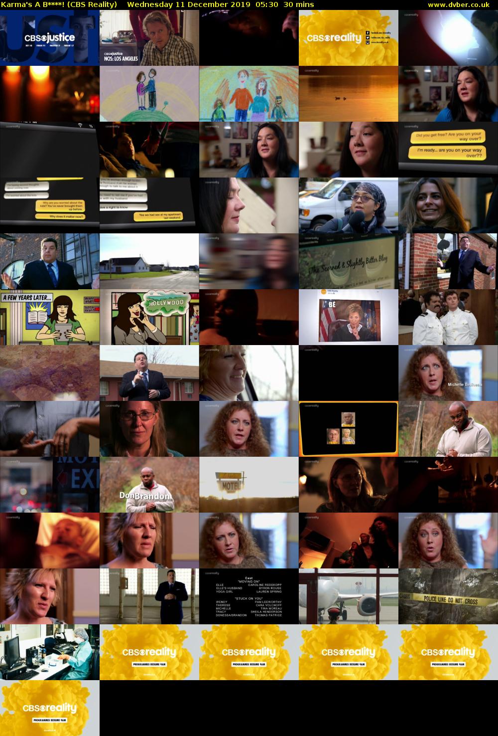 Karma's A B****! (CBS Reality) Wednesday 11 December 2019 05:30 - 06:00